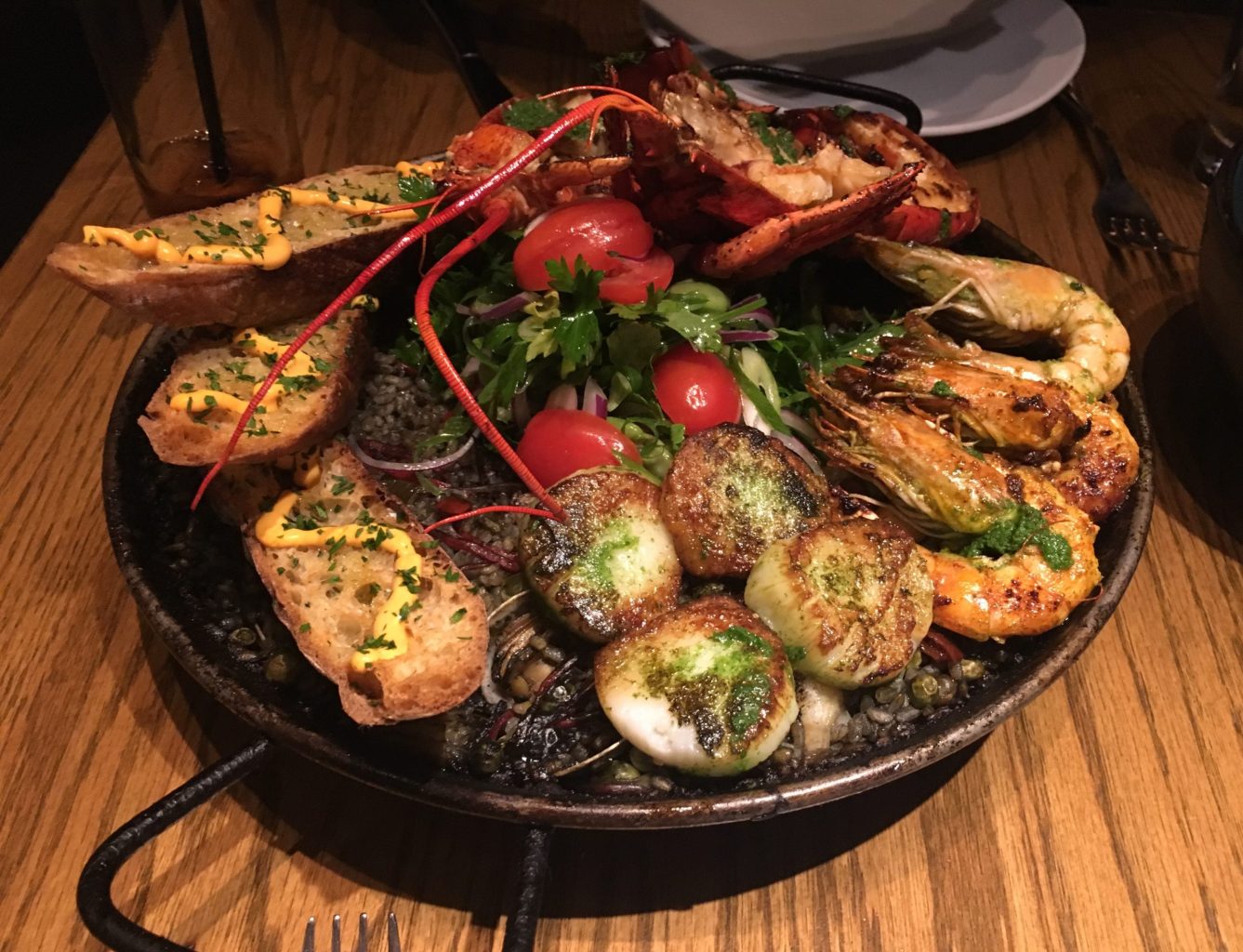 Amada seafood paella