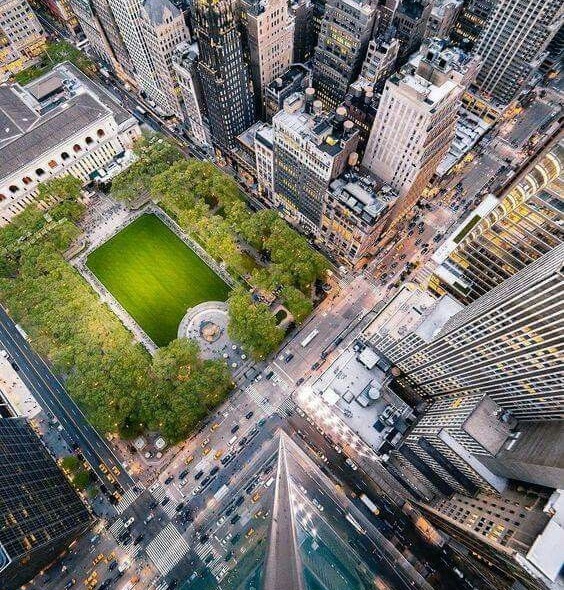 Bryant Park Birds Eye View