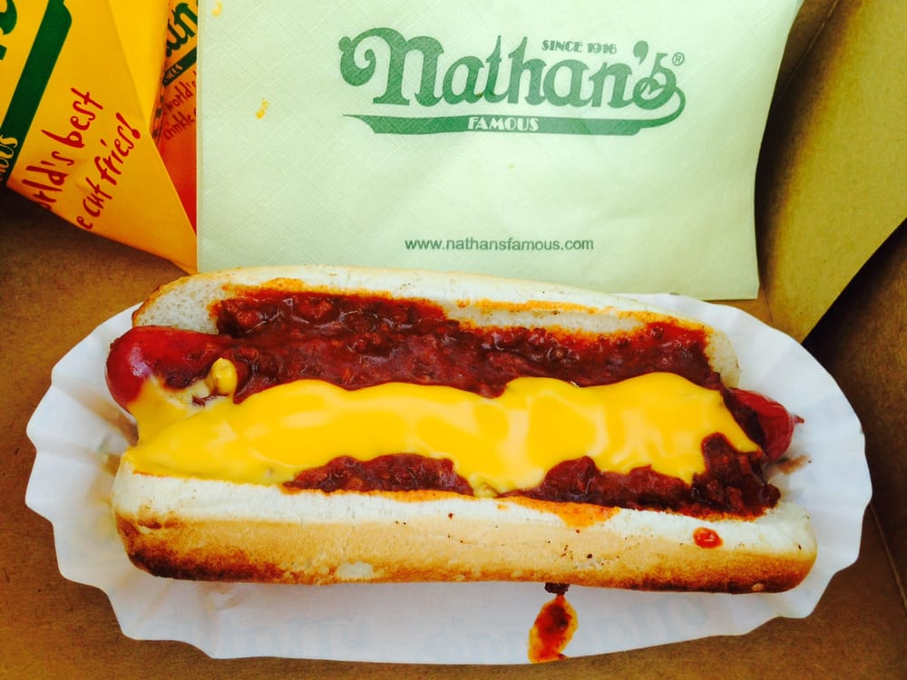 Nathans Famous Chili Dog