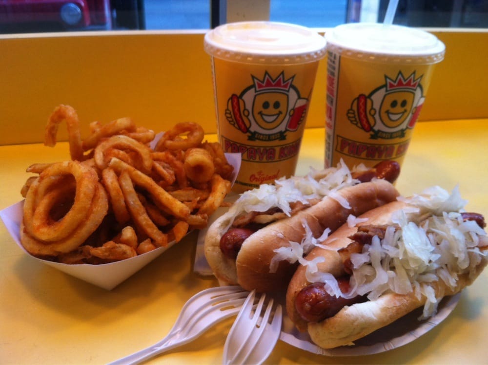 Papaya King Hot Dog Combo