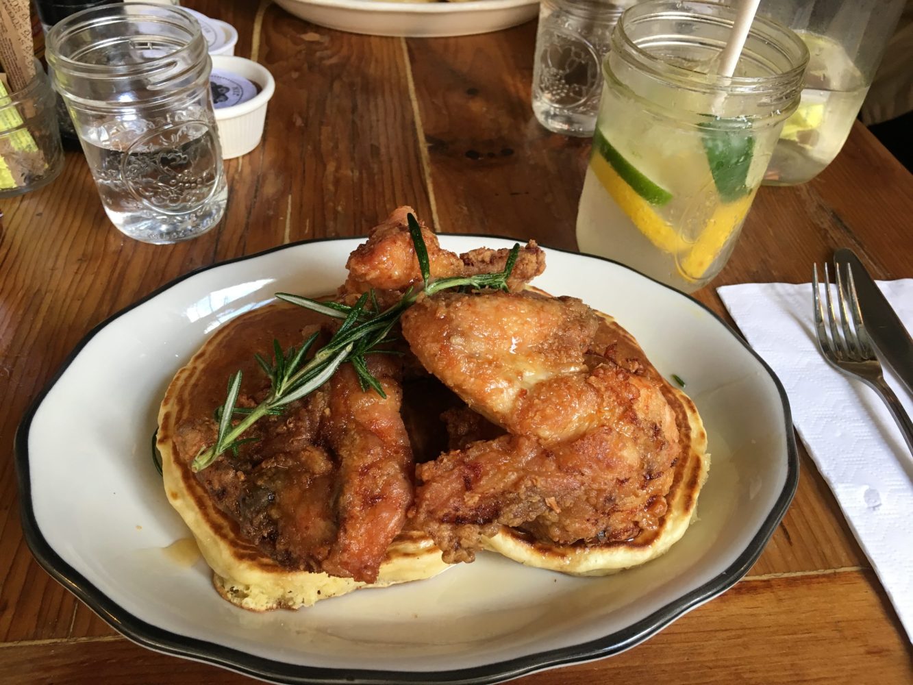 Bubbys Fried Chicken and Pancakes