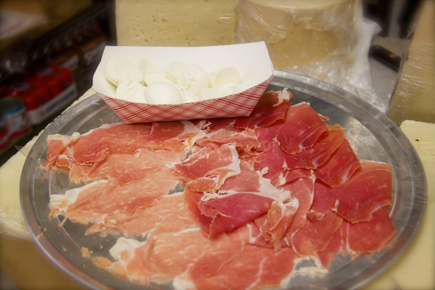 a plate of food on a table