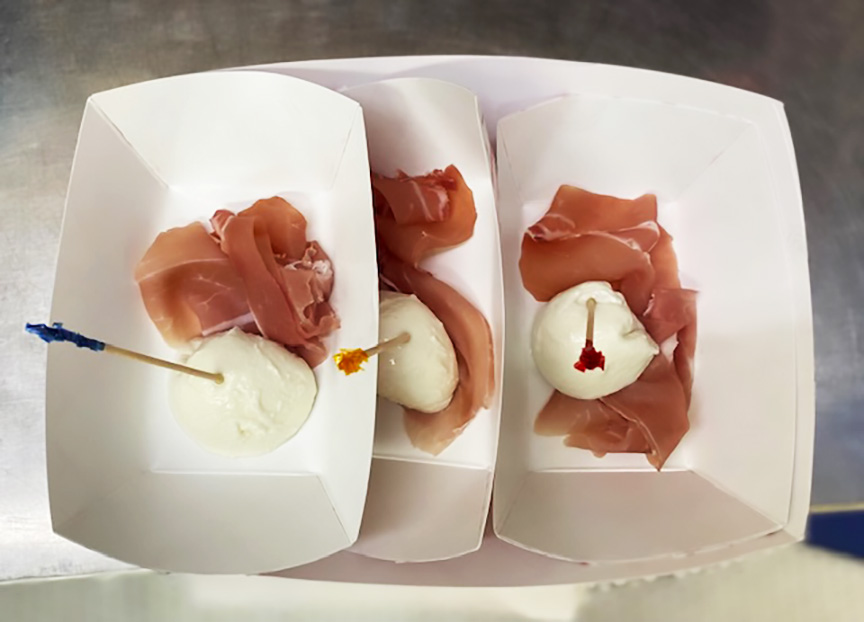 Little Italy Food Tour, prosciutto and mozzarella