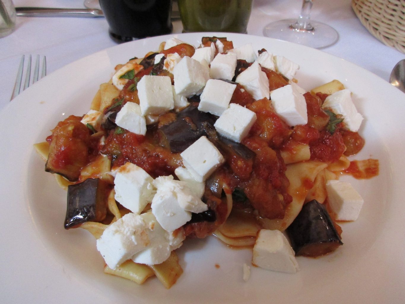 a plate of food on a table