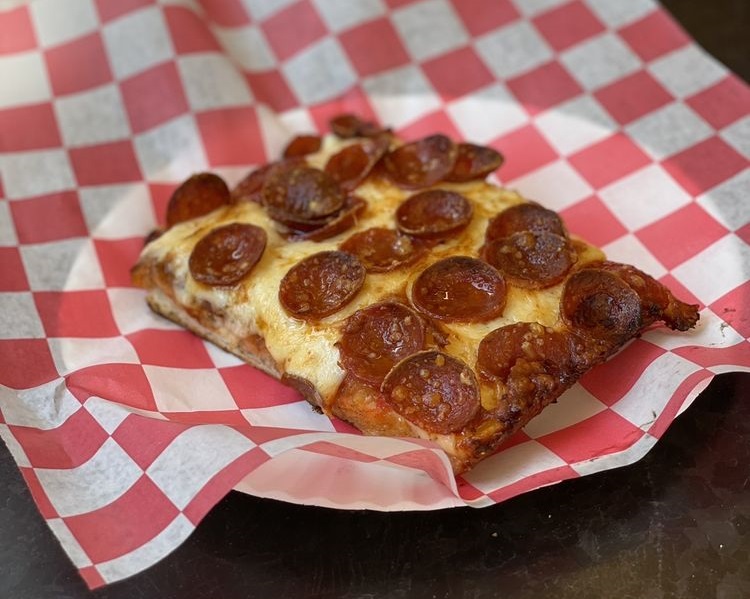 Upside Pizza Pepperoni Square