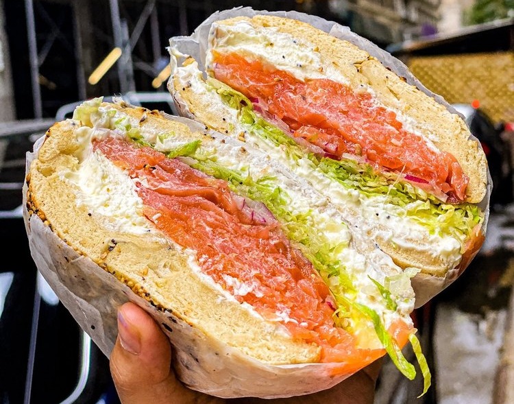 Best Bagel Everything Bagel with Lox
